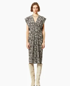 Marant Etoile Midi Jurk Epolia-Gc Zwart