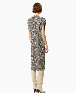 Marant Etoile Midi Jurk Epolia-Gc Zwart
