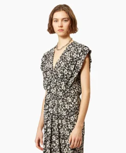 Marant Etoile Midi Jurk Epolia-Gc Zwart