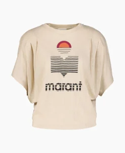 Marant Etoile T-Shirt Korte Mouw Kyanza-Gc Ecru