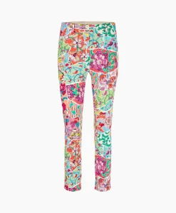 Marc Cain Pants Bloemenbroek Wp 81.11 J04 Licht Rood