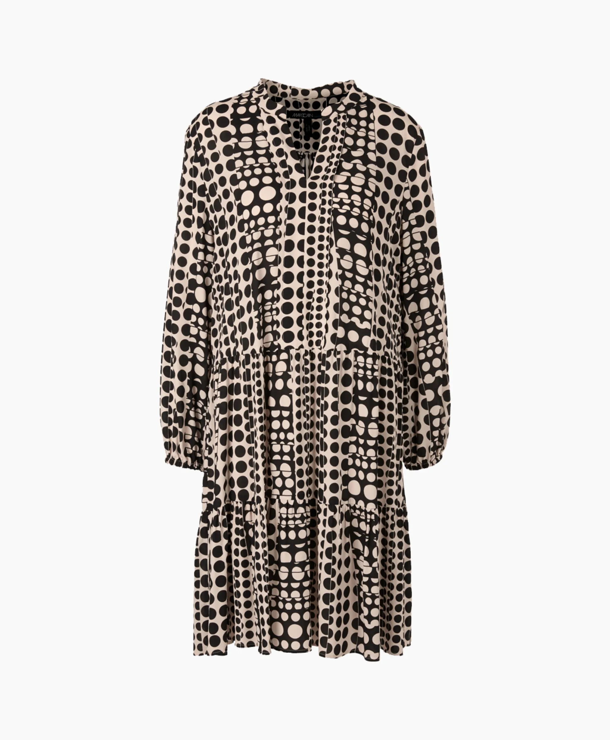 Marccain Additions Midi Jurk Ua 21.02 W10 Zwart