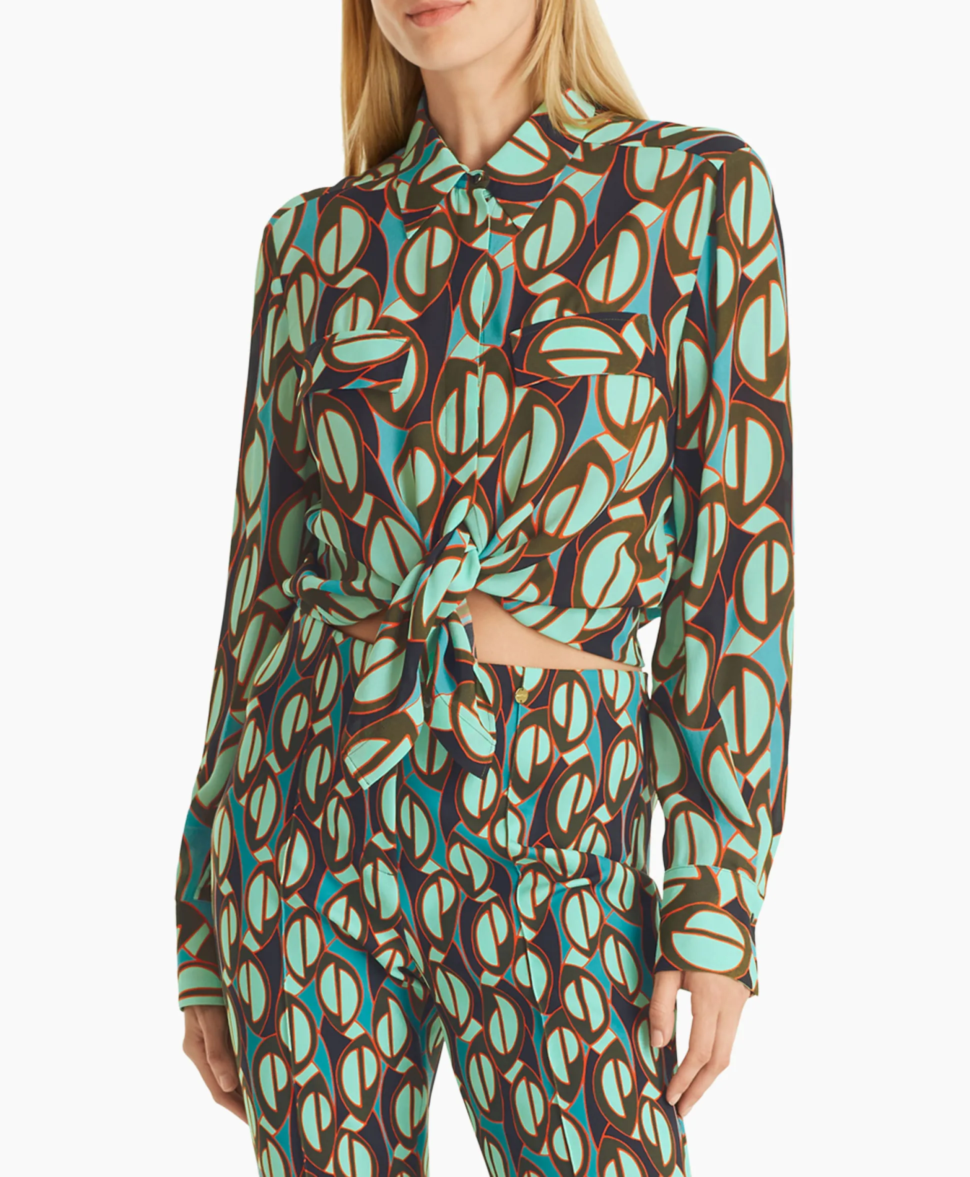 Marccain Collectie Blouse Wc 51.04 W04 Groen
