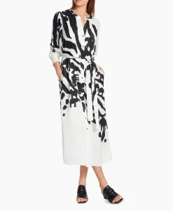 Marccain Collectie Jurk Wc 21.05 W14 Print + 2 Kleurig