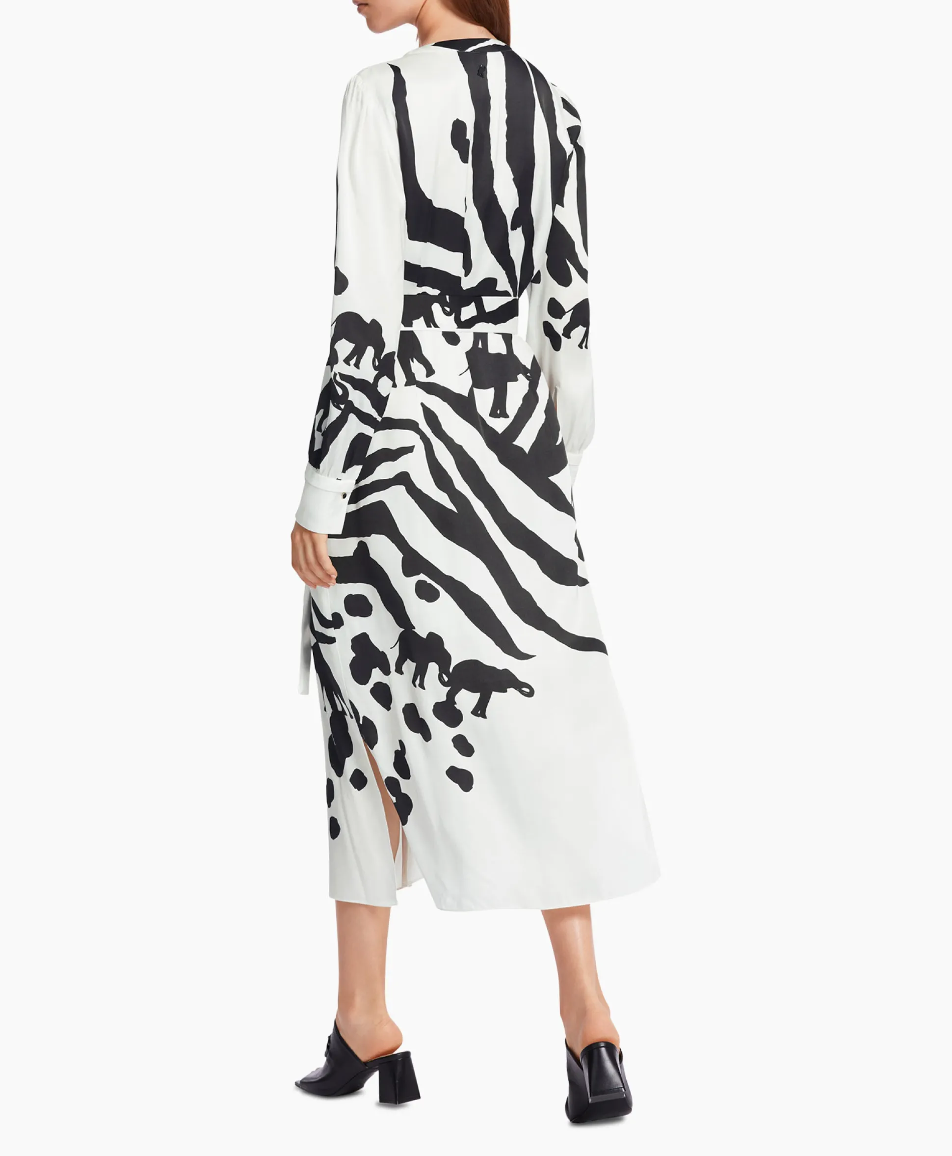 Marccain Collectie Jurk Wc 21.05 W14 Print + 2 Kleurig