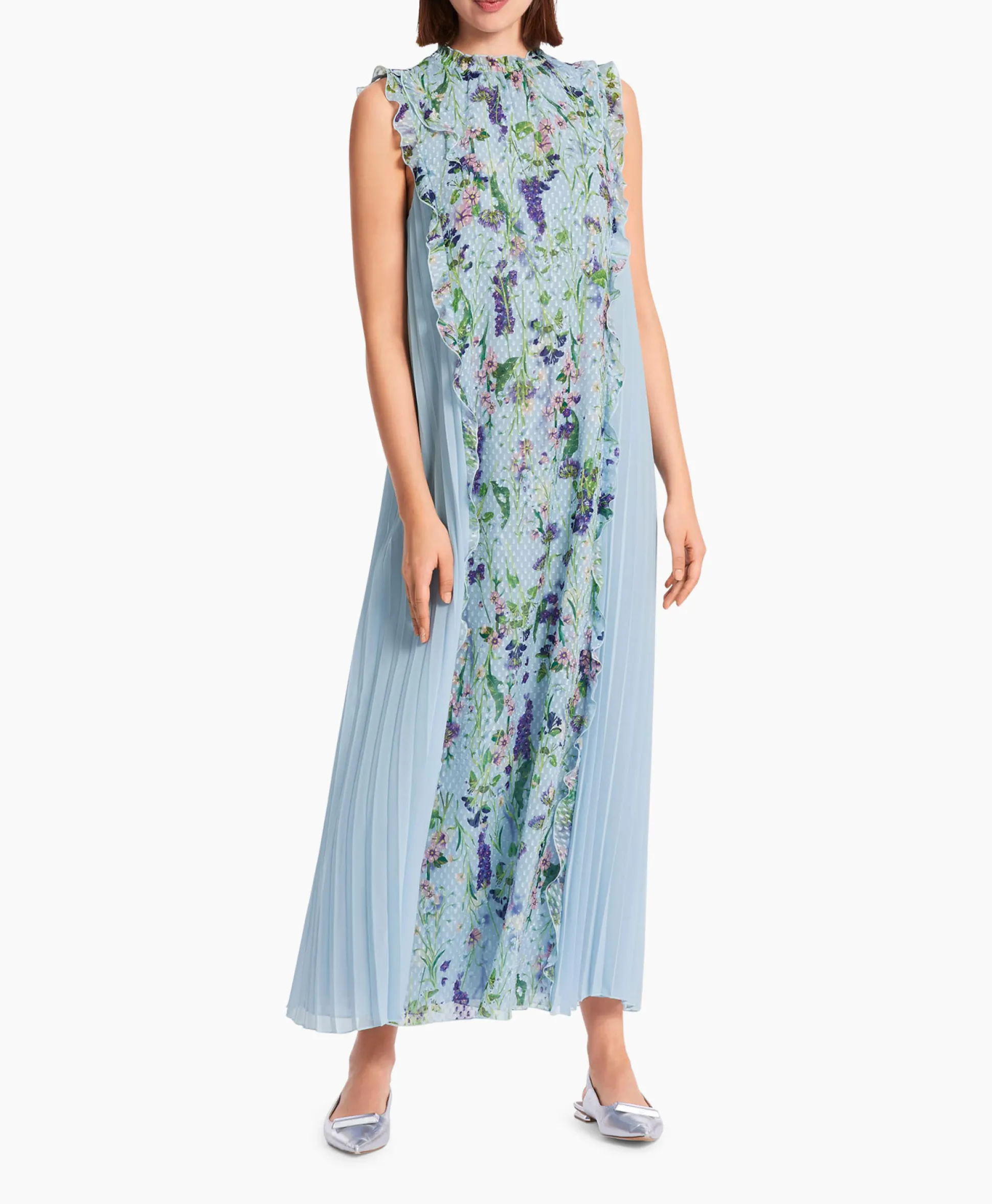 Marccain Collectie Jurk Wc 21.24 W25 Licht Blauw