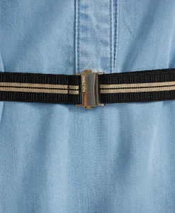 Marccain Collectie Mini Jurk Uc 21.02 D63 Licht Blauw