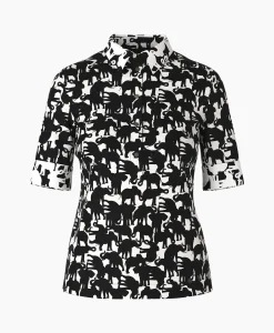 Marccain Collectie Polo Wc 53.04 J11 Zwart