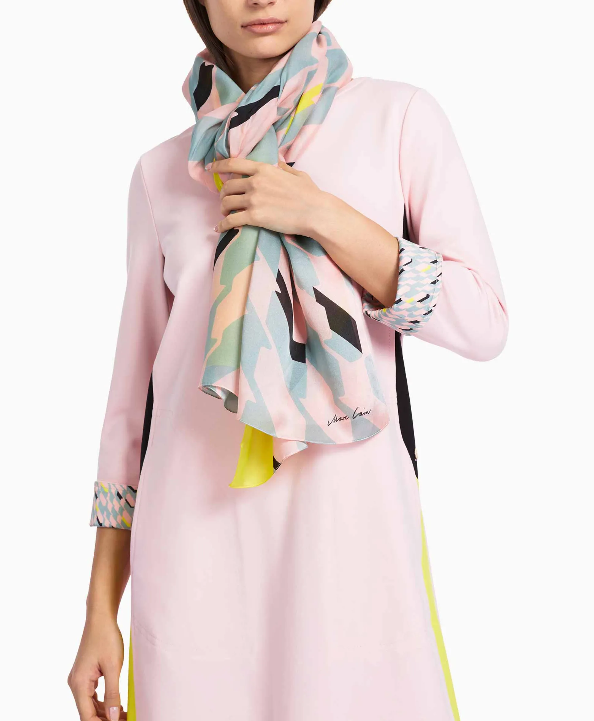 Marccain Collectie Sjaal Vc B4.15 Z15 Licht Blauw