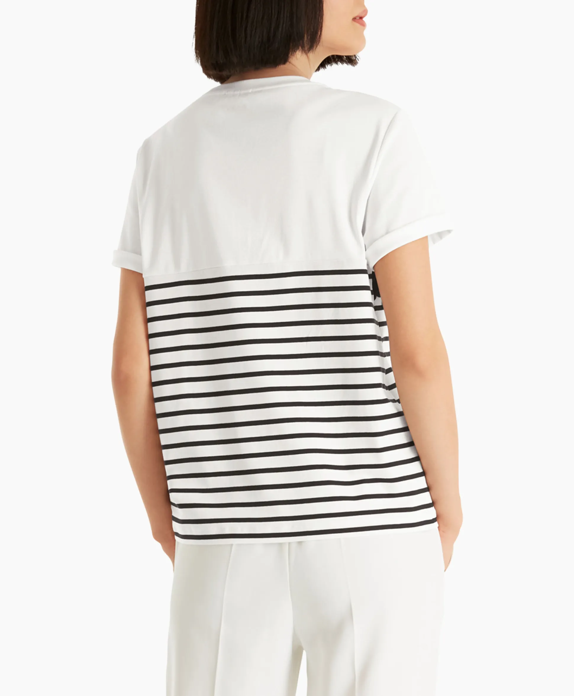 Marccain Collectie T-Shirt Wc 48.10 J16 Print + 2 Kleurig