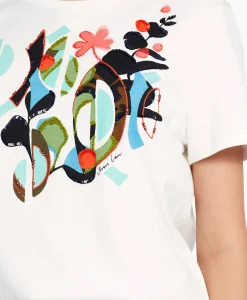 Marccain Collectie T-Shirt Wc 48.32 J06 Off White