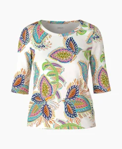Marccain Collectie T-Shirt Wc 48.66 J47 Off White