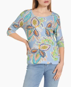 Marccain Collectie T-Shirt Wc 48.66 J47 Licht Blauw