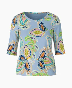 Marccain Collectie T-Shirt Wc 48.66 J47 Licht Blauw