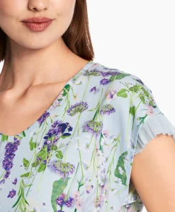 Marccain Collectie T-Shirt Wc 48.23 J19 Licht Blauw