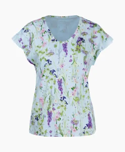Marccain Collectie T-Shirt Wc 48.23 J19 Licht Blauw