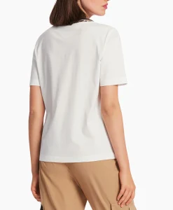 Marccain Sport T-Shirt Ws 48.20 J27 Off White