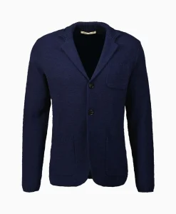 Maurizio Baldassari Jack Knit With Rib Details Blauw