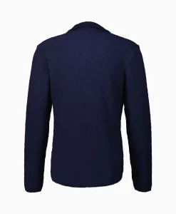 Maurizio Baldassari Jack Knit With Rib Details Blauw
