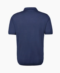 Maurizio Baldassari Polo Light Knitted Donker Blauw
