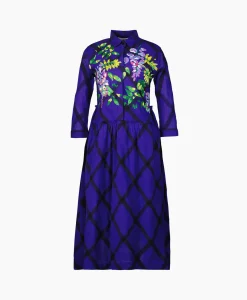 Mii Collection Mii Collection Maxi Jurk 32/Dress Santi Blauw