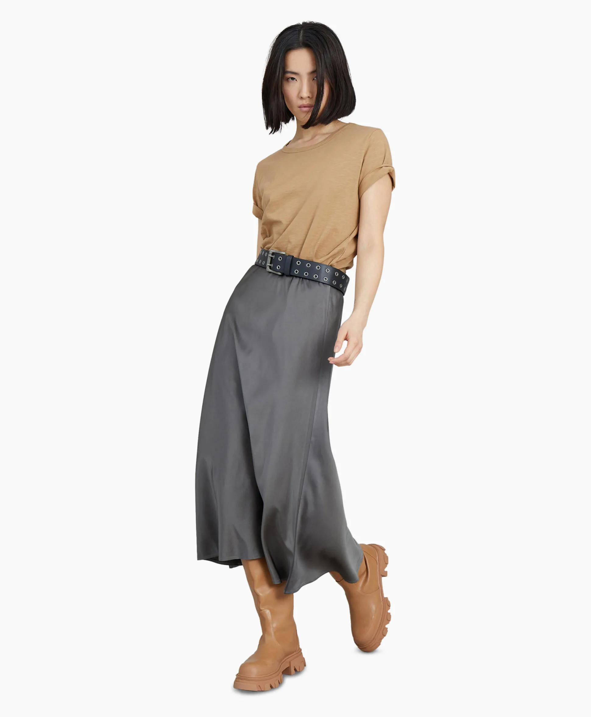 Munthe Midi Rok Babe Groen