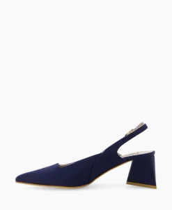 Natan Schoenen Pump Stretch Morelli 9 Blu Scuro Blauw