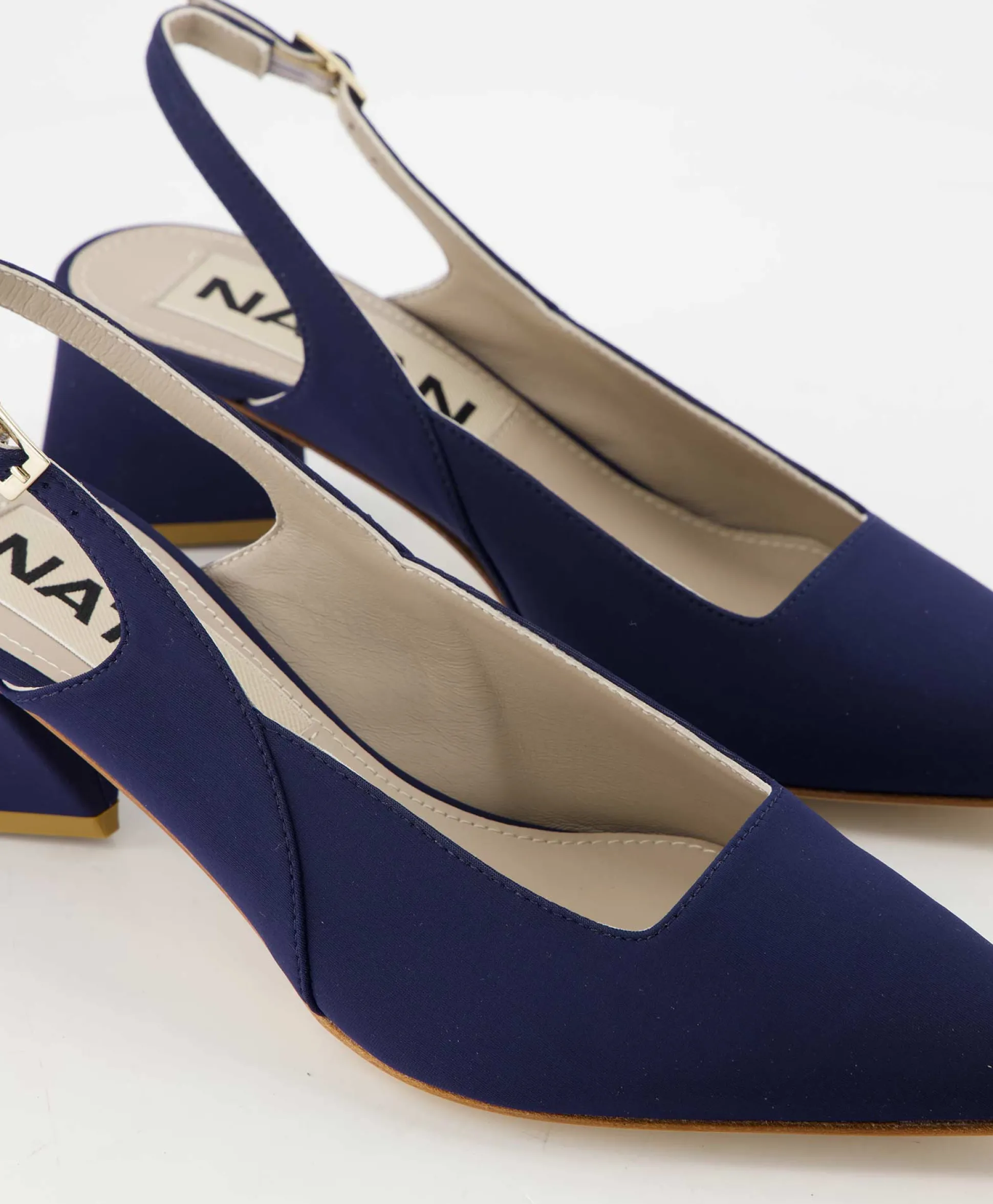 Natan Schoenen Pump Stretch Morelli 9 Blu Scuro Blauw