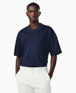 Nn07 T-Shirt Benja Ss Donker Blauw