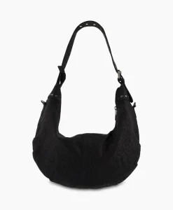 Nunoo Bags Crossbody Tas Dagmar Rivet Washed Black Zwart