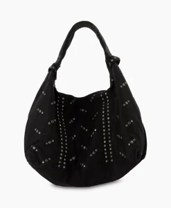 Nunoo Bags Crossbody Tas Maxi Dandy Rivet Washed Black Zwart
