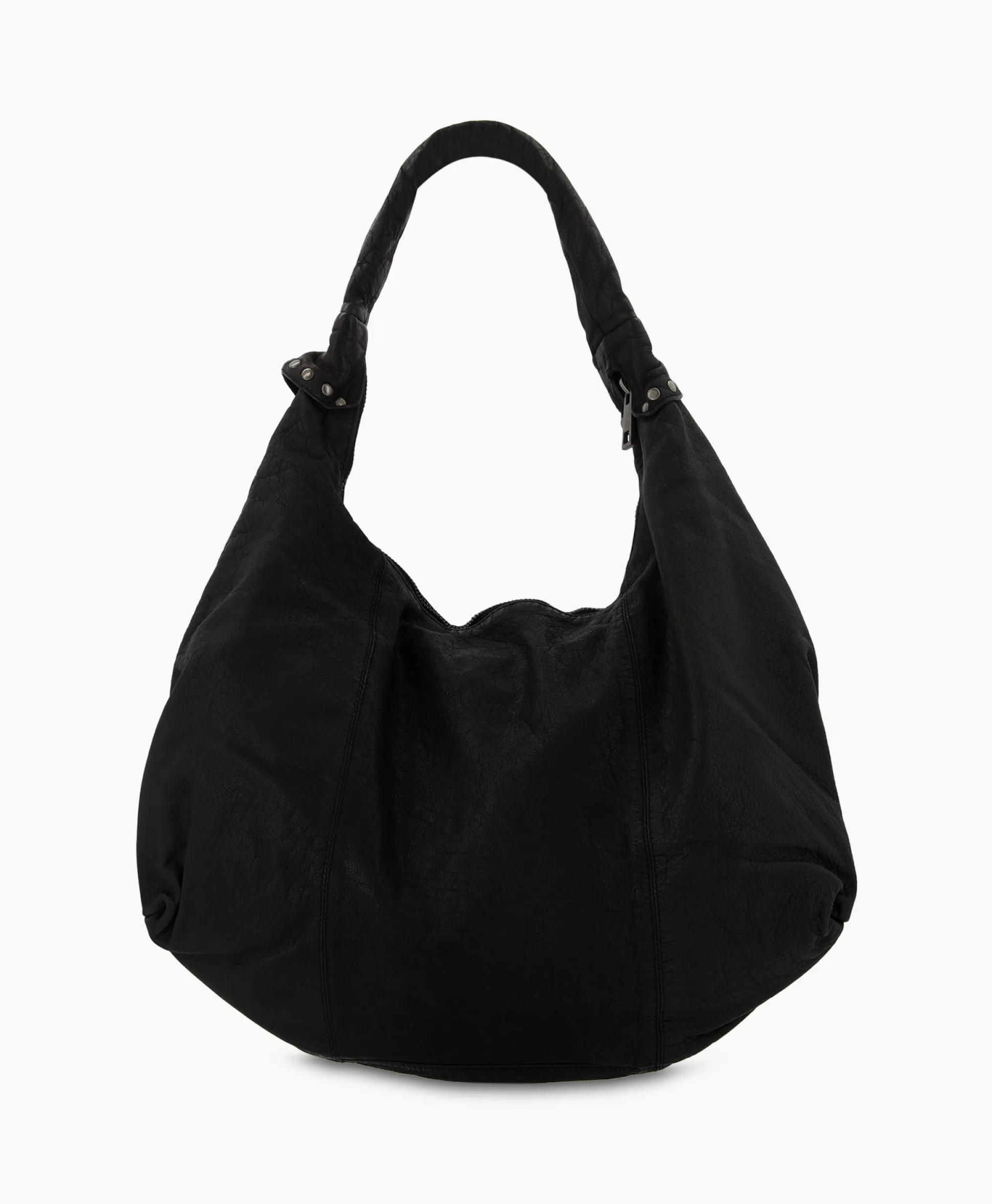 Nunoo Bags Crossbody Tas Maxi Dandy Rivet Washed Black Zwart