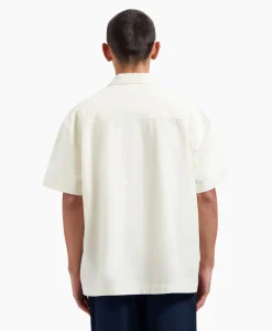 Olaf Hussein Overshirt Cotton Linen Ss Ecru