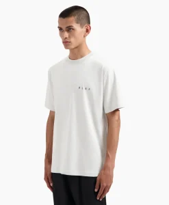 Olaf Hussein T-Shirt Korte Mouw Face Wit