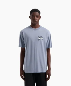 Olaf Hussein T-Shirt Transit Tee Blauw