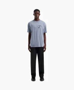 Olaf Hussein T-Shirt Transit Tee Blauw
