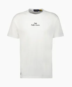 Ralph Lauren T-Shirt Korte Mouw Jersey Mid Logo Wit