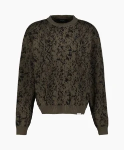 Represent Gebreide Trui Camo Groen