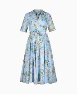 Riani Jurk 346690-4129 Blauw Dessin