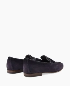 Santoni Loafer Doodling-Rvr Donker Blauw