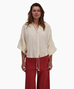 Sea Me Happy Blouse Balloon Resort Beige