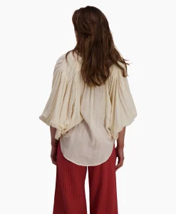 Sea Me Happy Blouse Balloon Resort Beige