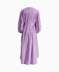 Sea Me Happy Maxi Jurk Balloon Long Double Layered Lila