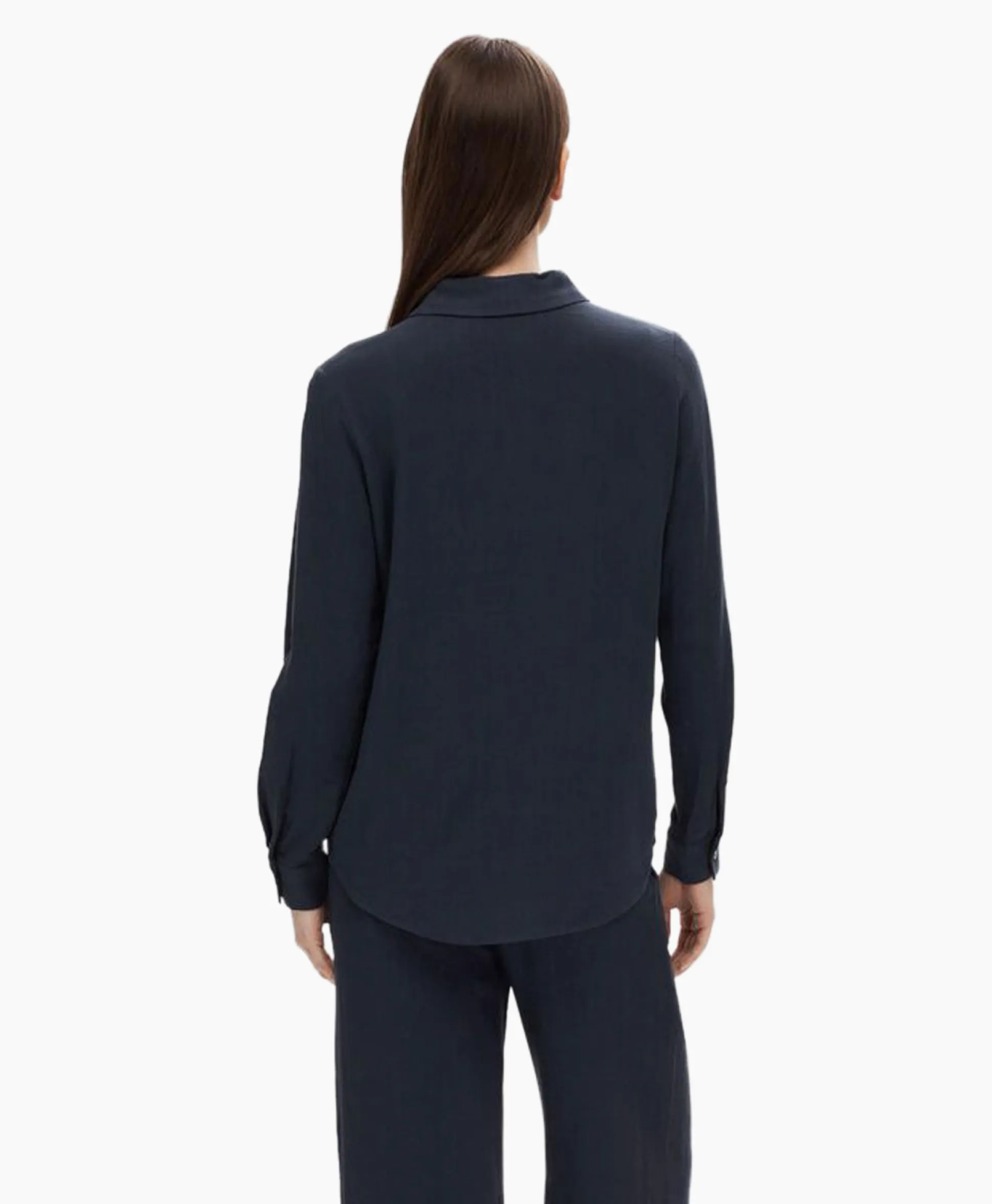 Selected Femme Blouse Viva Ls Shirt Noos Donker Blauw