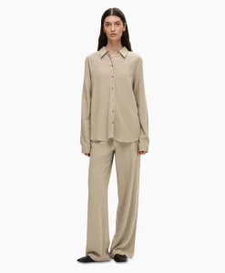 Selected Femme Blouse Viva Ls Shirt Noos Licht Grijs