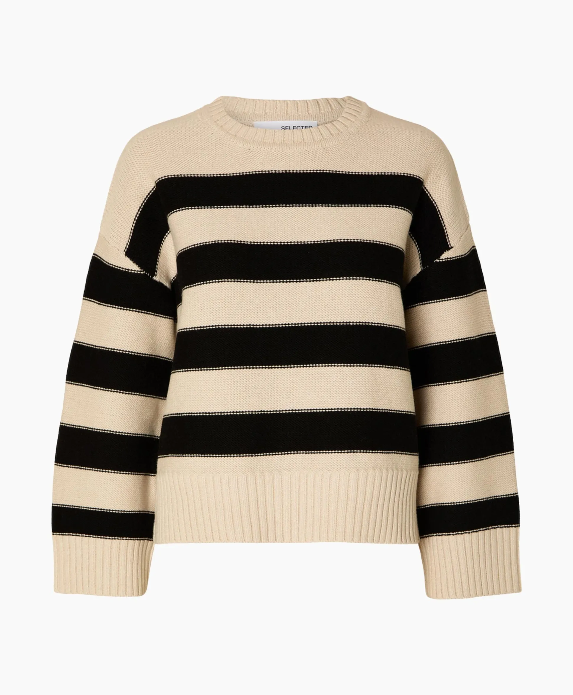Selected Femme Pullover Jill Ls Knit O-Neck Goud