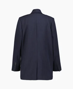 Selected Femme Selected Femme Jasje Rita Ls Relaxed Blazer D Sapdonker Blauw