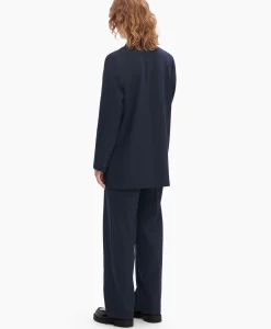 Selected Femme Selected Femme Jasje Rita Ls Relaxed Blazer D Sapdonker Blauw