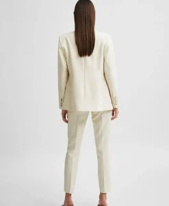 Selected Femme Selected Femme Jasje Rita Classic Blazer Birch B Off White