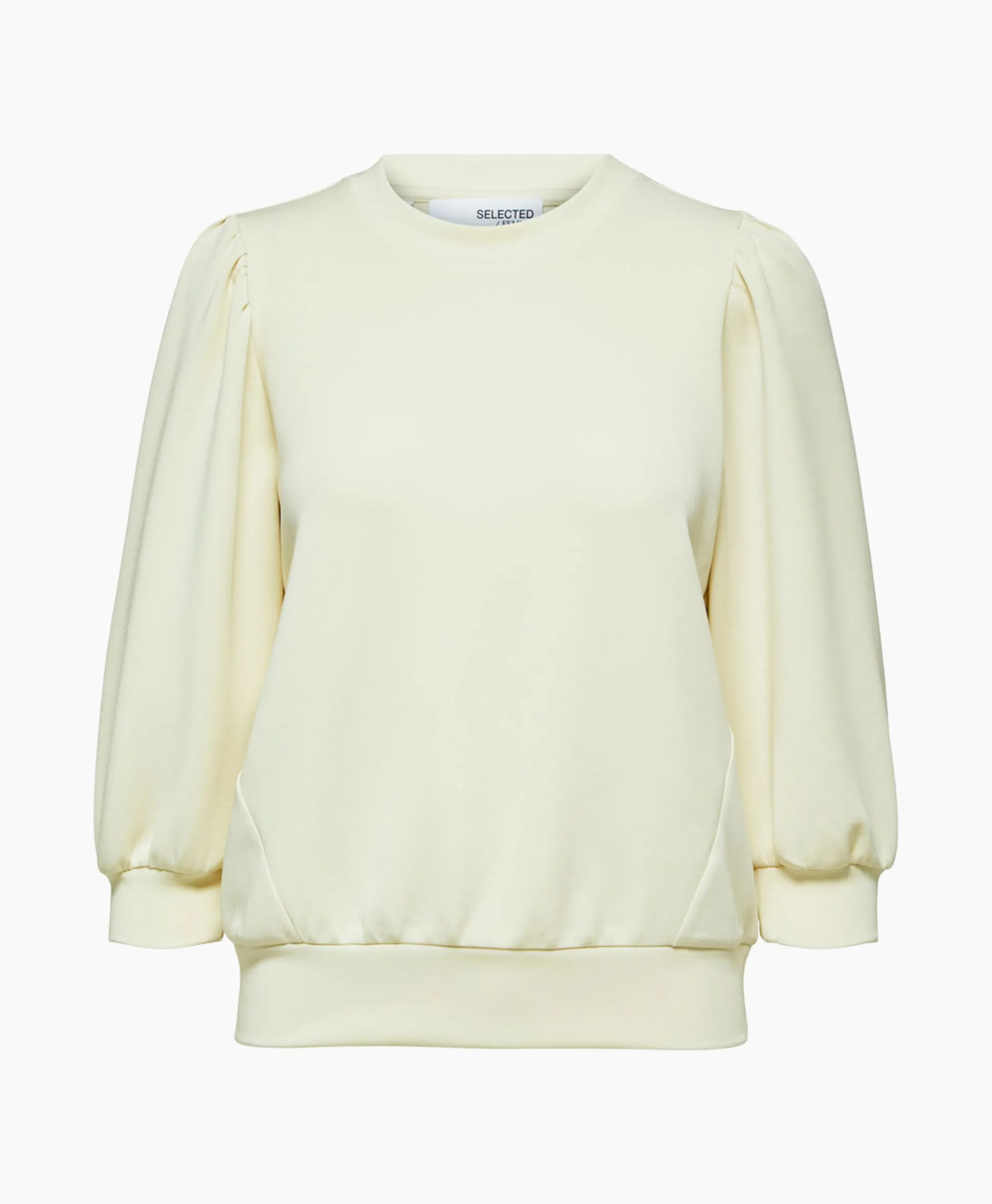 Selected Femme Sweater Tenny 3/4 Sweat Top Noos Wit